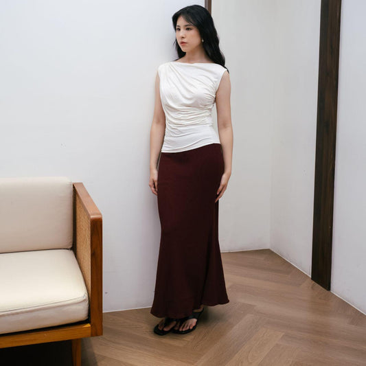 AIJO - (READY) Lavernia Mermaid Rok - Rok Duyung Wanita Panjang Bawahan Hitam Cewek