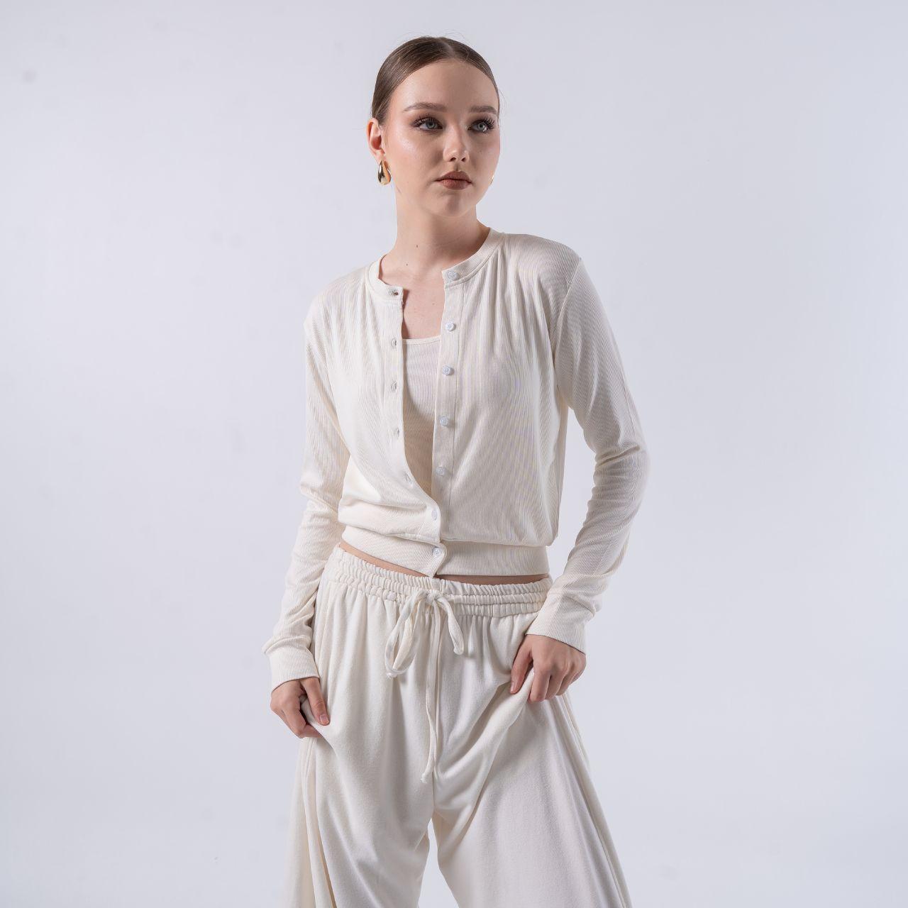 joyce by aijo premium zora cardigan kancing rib katun- atasan wanita kancing - cardigan korean style - knitwear nyaman & panjang - baju fashionable