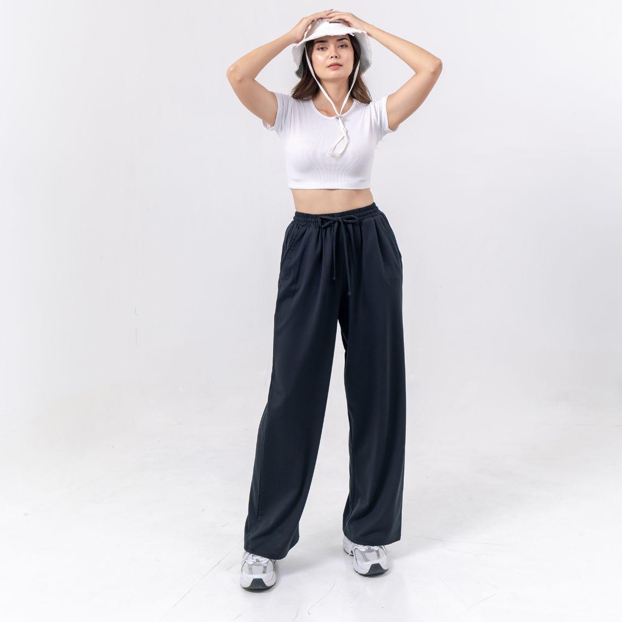 aijo -(ready) jolly cullote bebyterry - celana kulot bebyterry - celana longgar panjang pinggang wanita