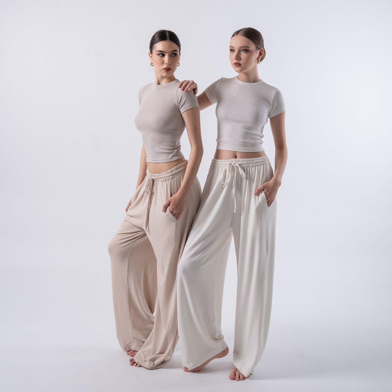 joyce by aijo [premium] hazel pants - barrel pants baby wool - celana panjang barrel wanita