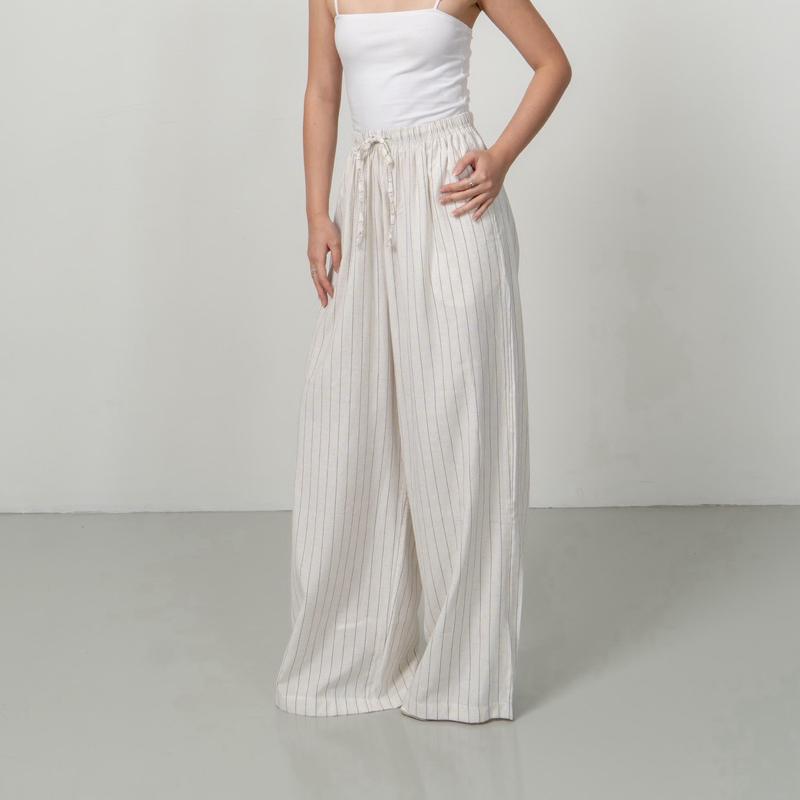 aijo | (ready) barack linen cullote - celana panjang wanita - linen - bohe style