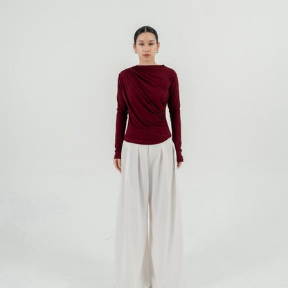 AIJO| (READY) Violet Longsleeve - Oneck Lengan Panjang Wanita Korean Style Polos Baju Basic