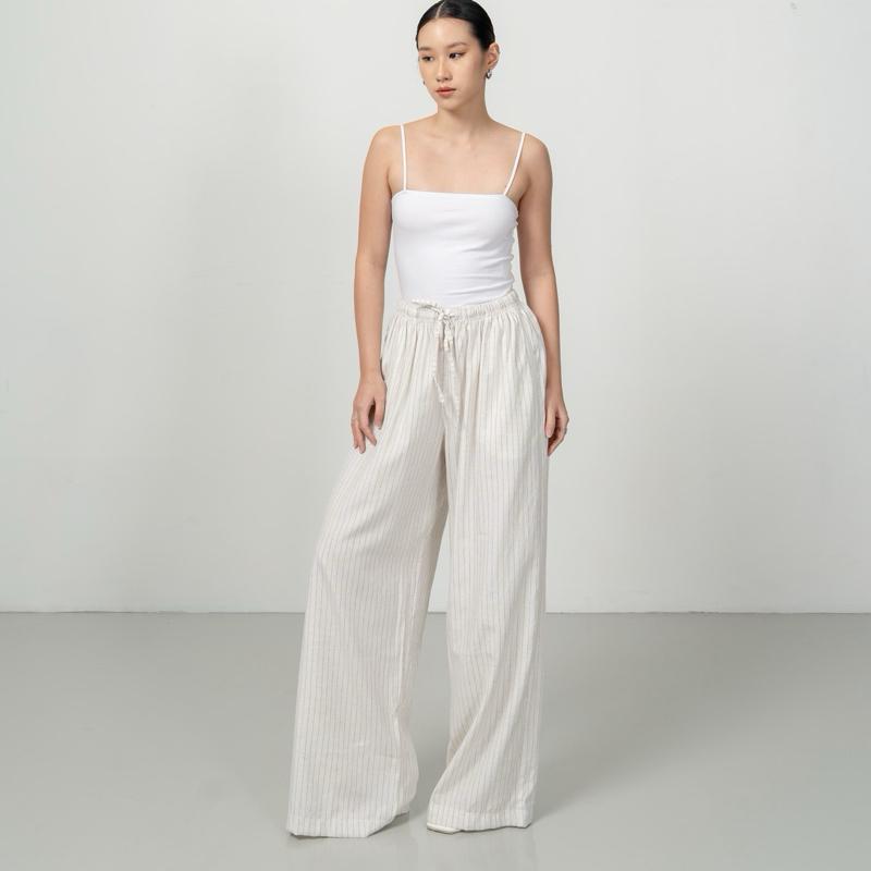 aijo | (ready) barack linen cullote - celana panjang wanita - linen - bohe style