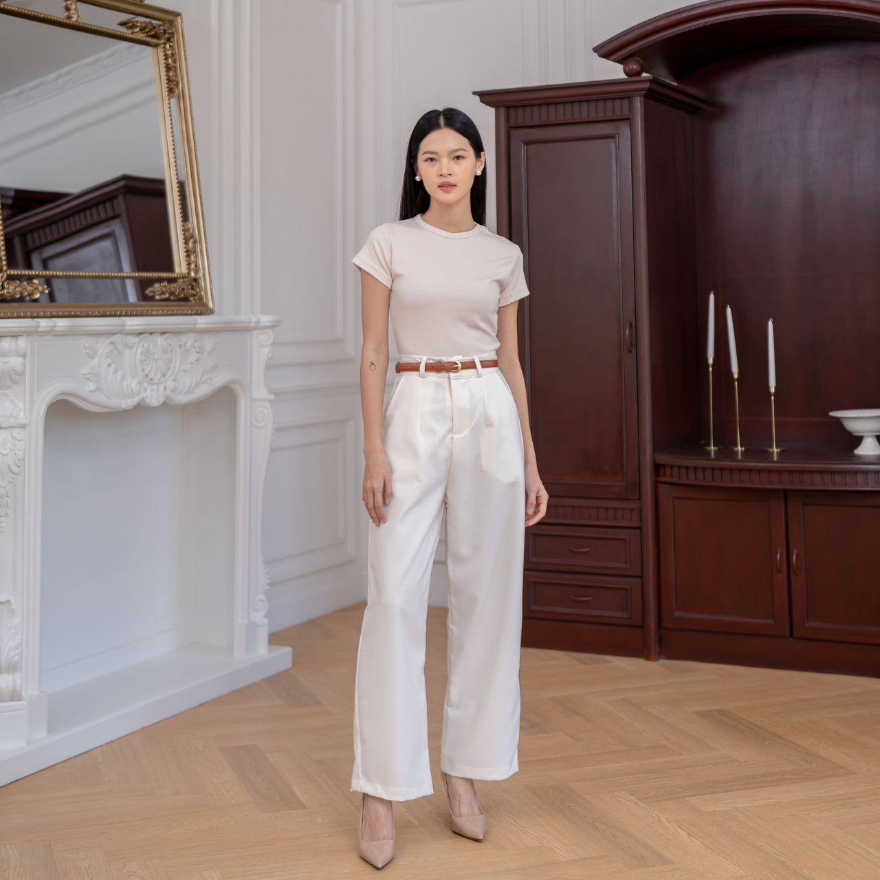 aijo | (ready) giselle long pants - celana panjang wanita formal santai baggy nyaman casual