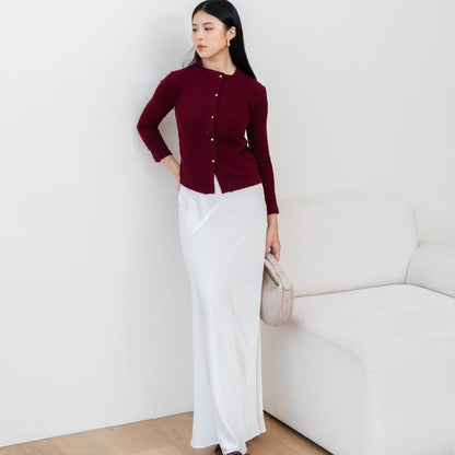 AIJO| (READY) Davina Rok Satin - Rok Satin Wanita - Rok Panjang Bawahan Panjang Bawahan Mewah