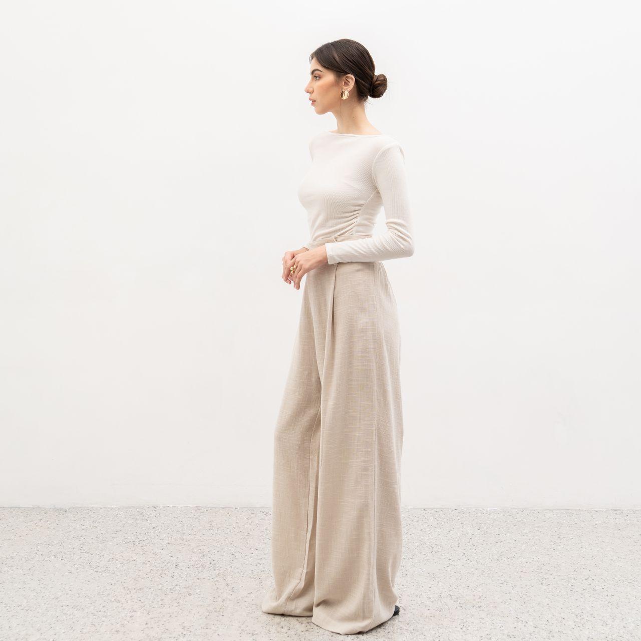 joyce by aijo [premium] caterine linen cullote - celana linen longgar - celana linen panjang wanita highwaist