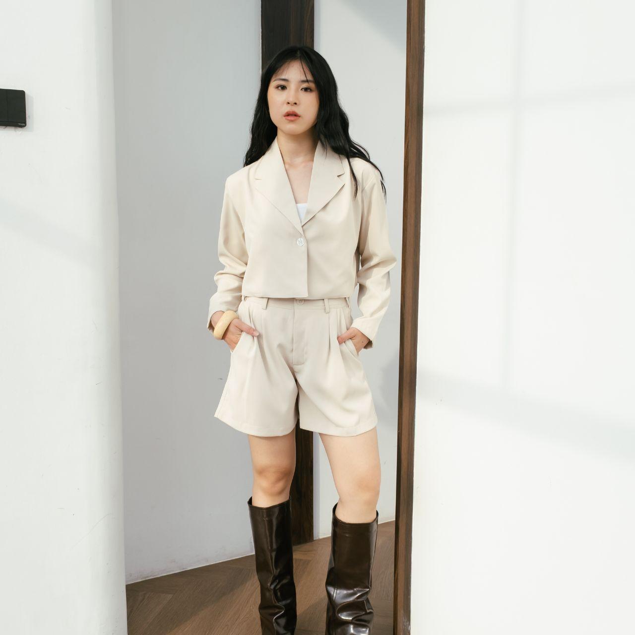 aijo | (ready) fedora blazer top - atasan wanita korean style formal casual outer