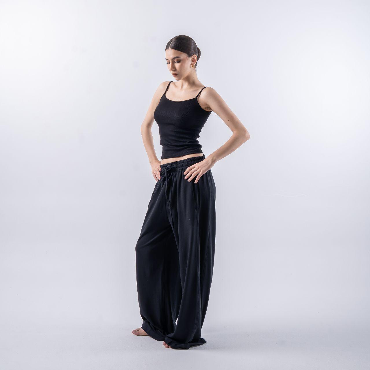 joyce by aijo [premium] hazel pants - barrel pants baby wool - celana panjang barrel wanita