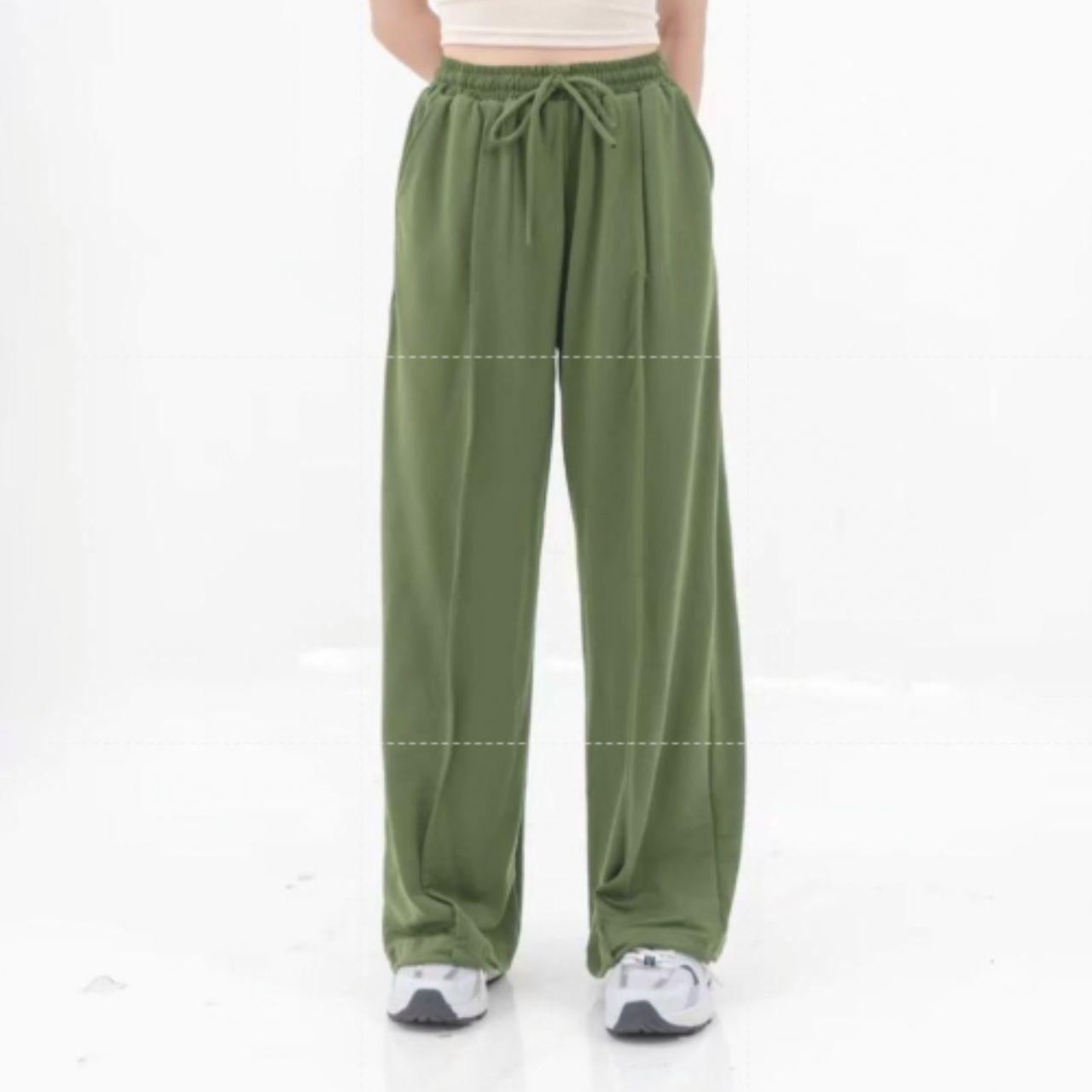 aijo -(ready) yoona cargo pants - celana bebytery korean loose pants panjang wanita formal kantor casual hitam baggy kulot celana cargo wanita katun tali serut merah 