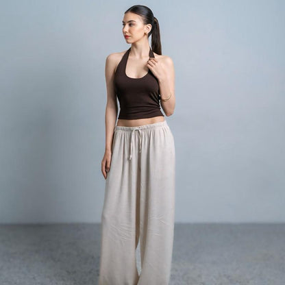Joyce by AIJO [Premium] Kay Halter Neck Tank - Atasan Fitted Wanita Lengan Pendek - Tanktop Atasan Bodyfit Korean Style