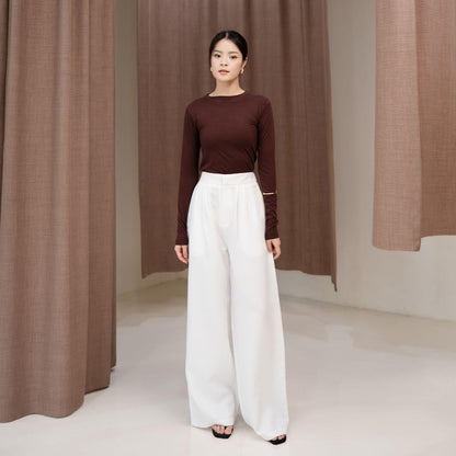 Joyce by AIJO [Premium] Lily Oneck Longsleeve - Atasan Wanita Basic Spandex Lengan Panjang Fitbody