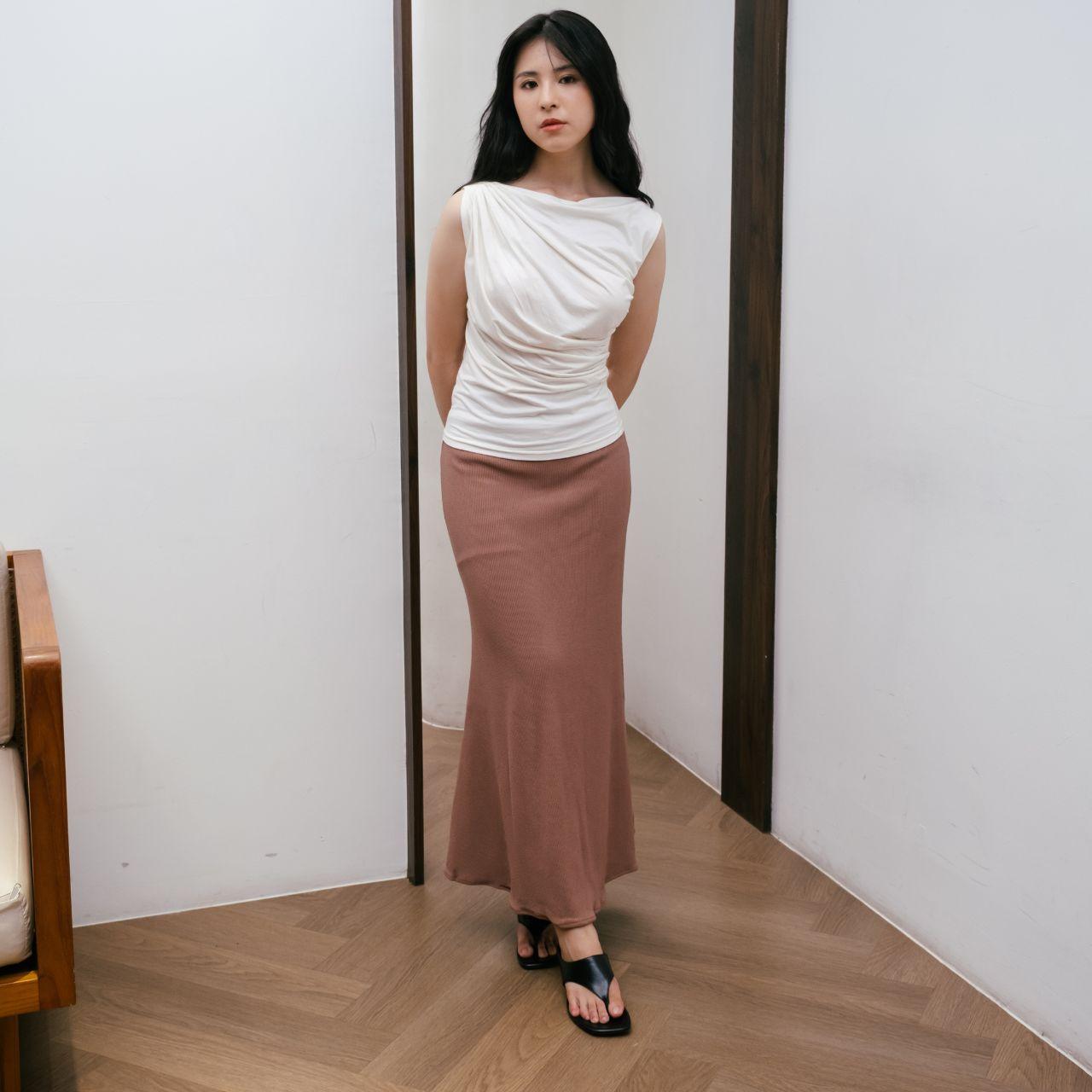 aijo - (ready) lavernia mermaid rok - rok duyung wanita panjang bawahan hitam cewek