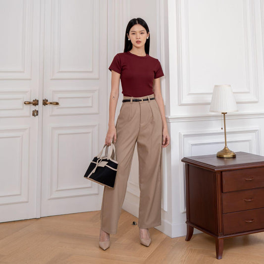 AIJO | (READY) Giselle Long Pants - Celana Panjang Wanita Formal Santai Baggy Nyaman Casual