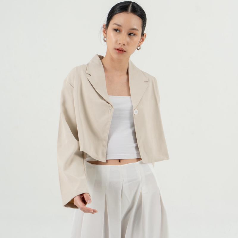 aijo | (ready) fedora blazer top - atasan wanita korean style formal casual outer