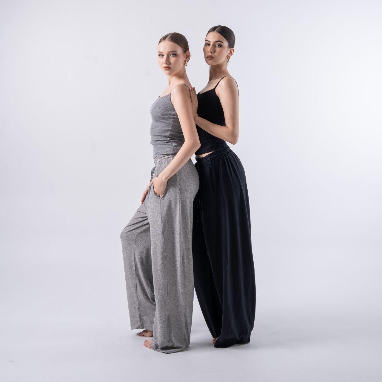 joyce by aijo [premium] hazel pants - barrel pants baby wool - celana panjang barrel wanita