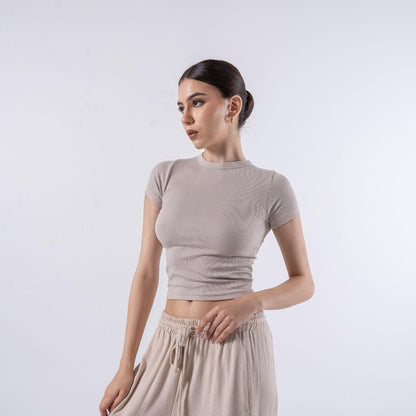 Joyce by AIJO [Premium] - Hailee Oneck Top Rib Katun - Atasan Wanita Rib Katun