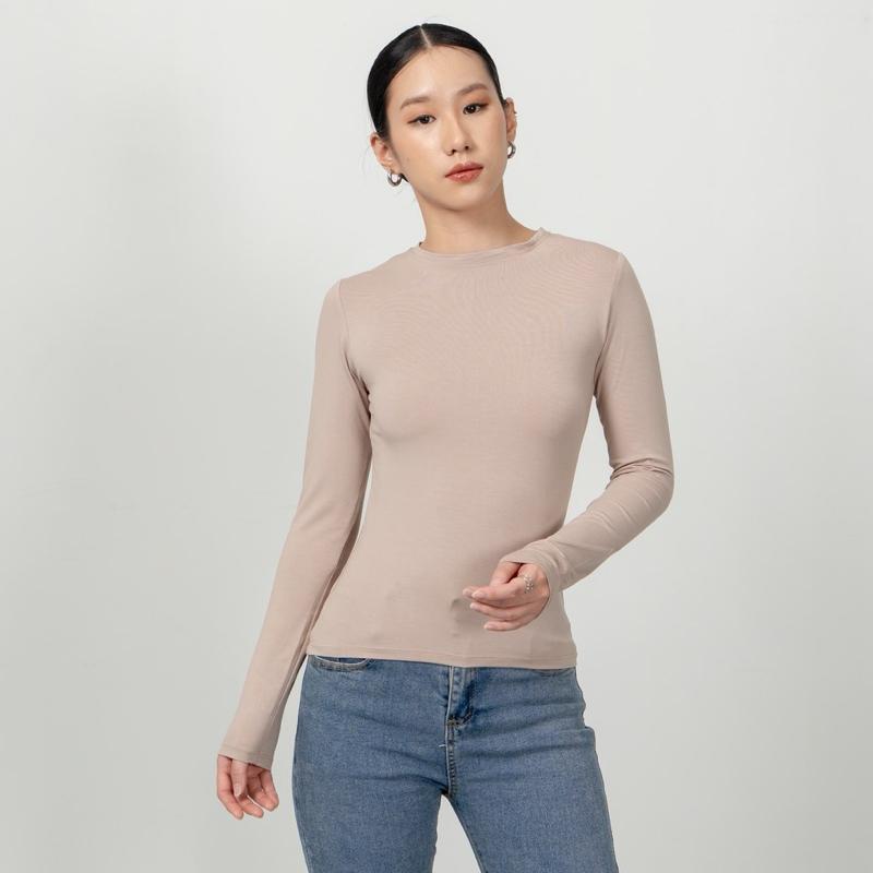 joyce by aijo [premium] evangeline longsleeve top - kaos lengan panjang fitted wanita