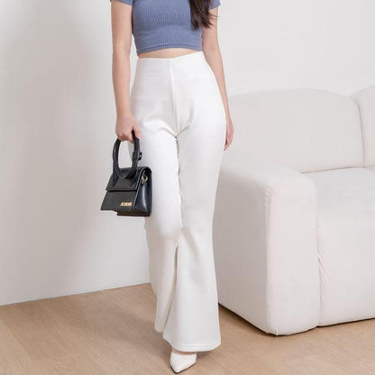 AIJOXFUJI (READY) GRACE CUTBRAY - Celana Panjang Cutbray Wanita Casual Beige Basic Fit Cream Navy Simple Bawahan Formal Hitam Army Dark
