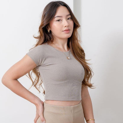AIJO| (READY) Kira Oneck Top - Atasan Wanita Oneck Top Bodyfit Panjang Lembut Melar Nyaman Rib Polos Hitam High