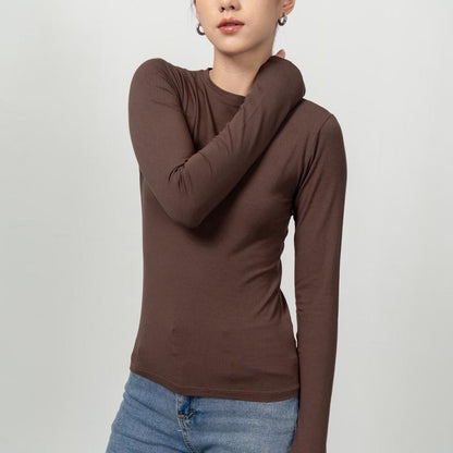Joyce by AIJO [Premium] Evangeline Longsleeve Top - Kaos Lengan Panjang Fitted Wanita