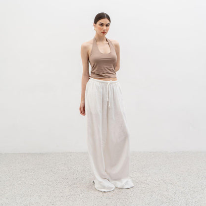 AIJO | (READY) Barack Linen Cullote - Celana Panjang Wanita - Linen - Bohe Style
