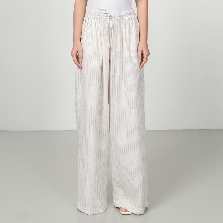 aijo | (ready) barack linen cullote - celana panjang wanita - linen - bohe style