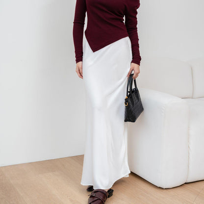 AIJO| (READY) Davina Rok Satin - Rok Satin Wanita - Rok Panjang Bawahan Panjang Bawahan Mewah
