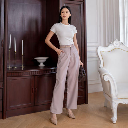 AIJO | (READY) Giselle Long Pants - Celana Panjang Wanita Formal Santai Baggy Nyaman Casual
