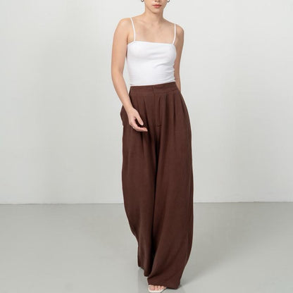 Joyce by AIJO [Premium] Eloise Linen Cullote - Celana Linen Longgar - Celana Linen Panjang Wanita - Celana kasual Linen