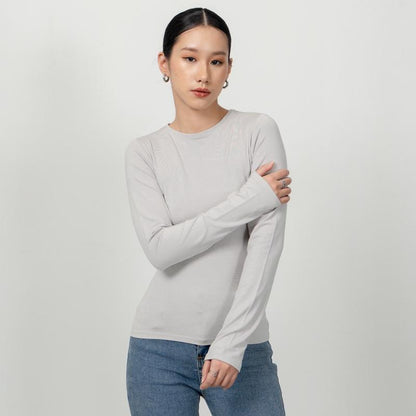 Joyce by AIJO [Premium] Evangeline Longsleeve Top - Kaos Lengan Panjang Fitted Wanita