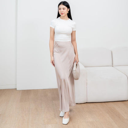 AIJO| (READY) Davina Rok Satin - Rok Satin Wanita - Rok Panjang Bawahan Panjang Bawahan Mewah