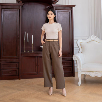 AIJO | (READY) Giselle Long Pants - Celana Panjang Wanita Formal Santai Baggy Nyaman Casual
