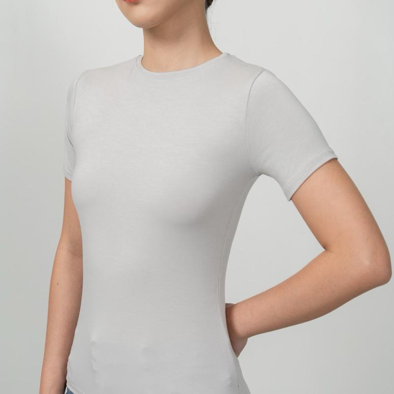 joyce by aijo [premium] lucie fitted top - atasan oneck lengan pendek fitted wanita