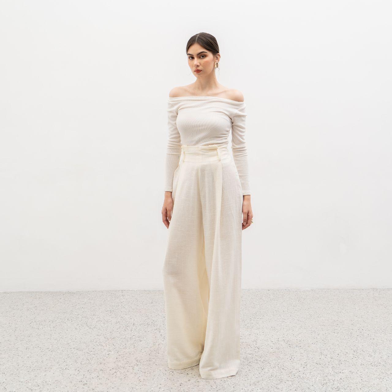 joyce by aijo [premium] caterine linen cullote - celana linen longgar - celana linen panjang wanita highwaist