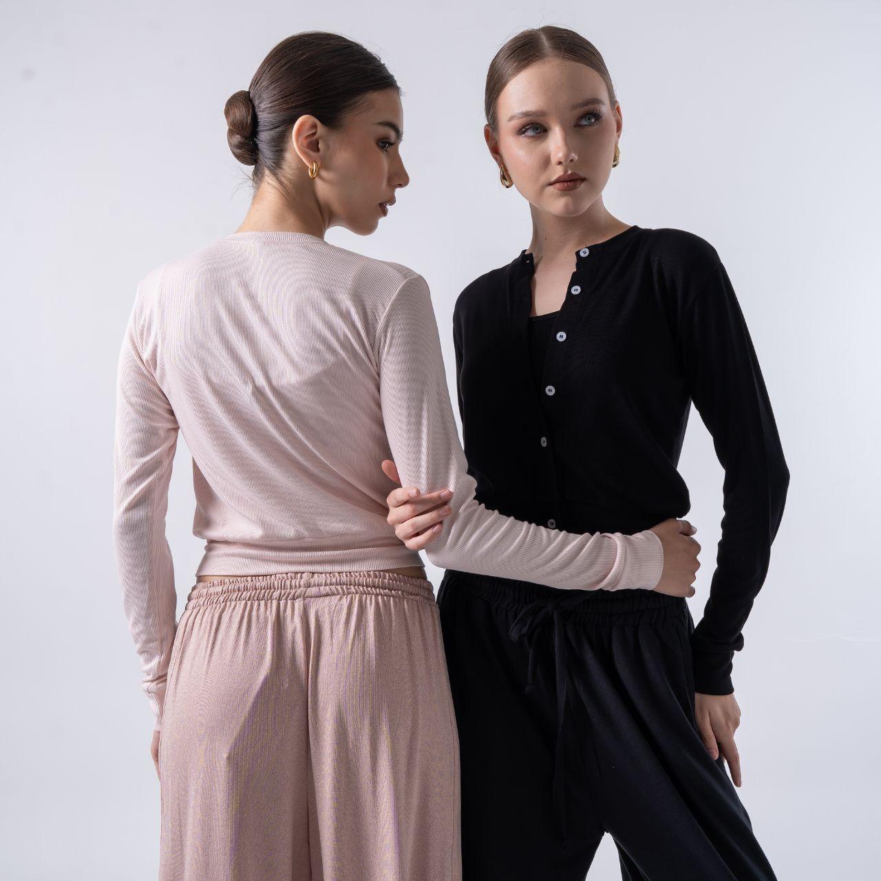 joyce by aijo premium zora cardigan kancing rib katun- atasan wanita kancing - cardigan korean style - knitwear nyaman & panjang - baju fashionable