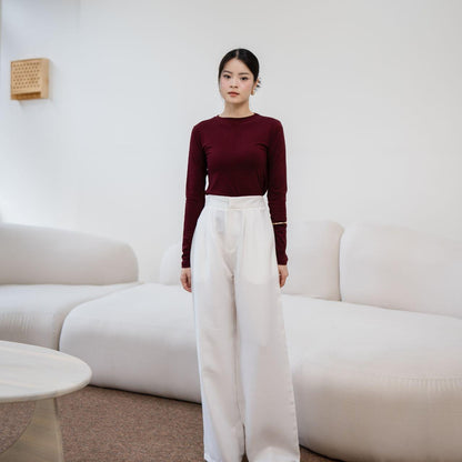 Joyce by AIJO [Premium] Lily Oneck Longsleeve - Atasan Wanita Basic Spandex Lengan Panjang Fitbody