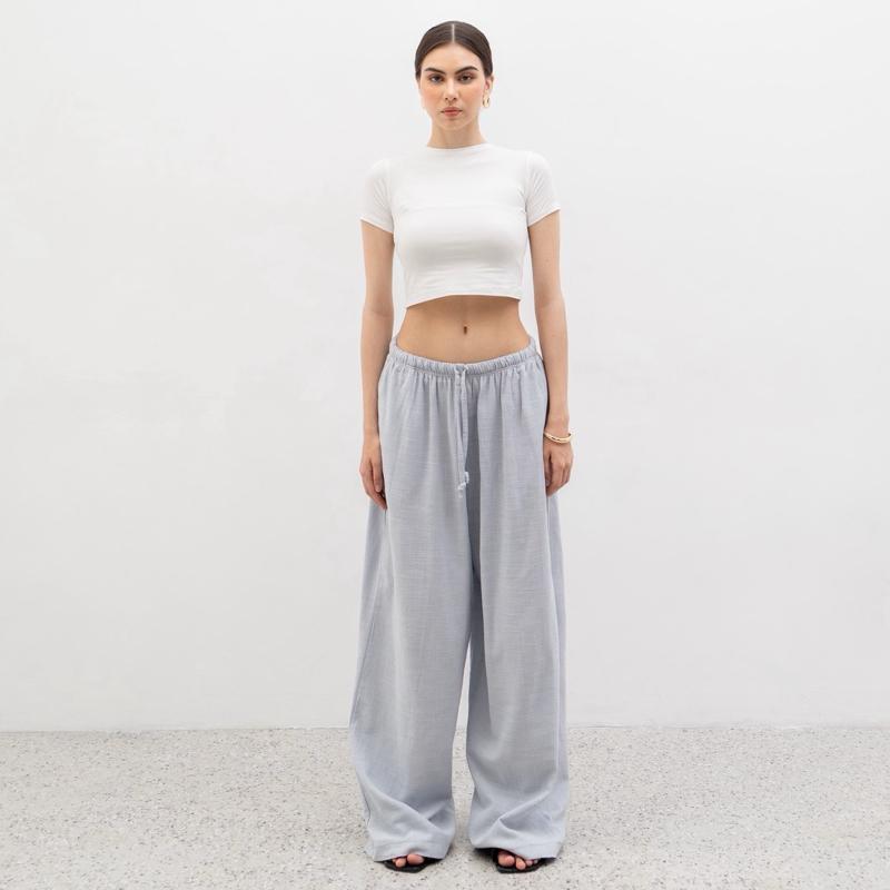 aijo | (ready) barack linen cullote - celana panjang wanita - linen - bohe style