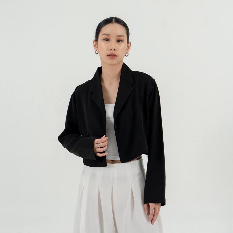 aijo | (ready) fedora blazer top - atasan wanita korean style formal casual outer