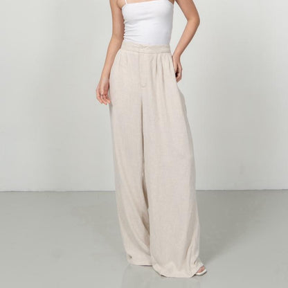 Joyce by AIJO [Premium] Eloise Linen Cullote - Celana Linen Longgar - Celana Linen Panjang Wanita - Celana kasual Linen