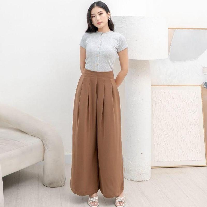 aijo | (ready) callysta cullote - celana panjang kulot wanita korean style