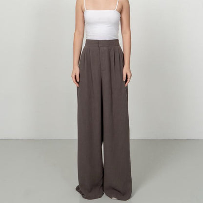 Joyce by AIJO [Premium] Eloise Linen Cullote - Celana Linen Longgar - Celana Linen Panjang Wanita - Celana kasual Linen