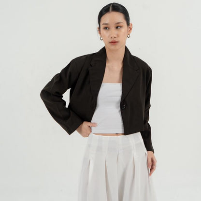 AIJO | (READY) Fedora Blazer Top - Atasan Wanita Korean Style Formal Casual Outer