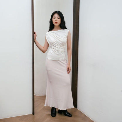 AIJO - (READY) Lavernia Mermaid Rok - Rok Duyung Wanita Panjang Bawahan Hitam Cewek