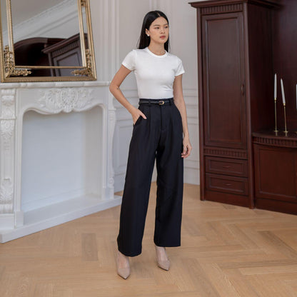 AIJO | (READY) Giselle Long Pants - Celana Panjang Wanita Formal Santai Baggy Nyaman Casual