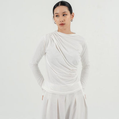 AIJO| (READY) Violet Longsleeve - Oneck Lengan Panjang Wanita Korean Style Polos Baju Basic