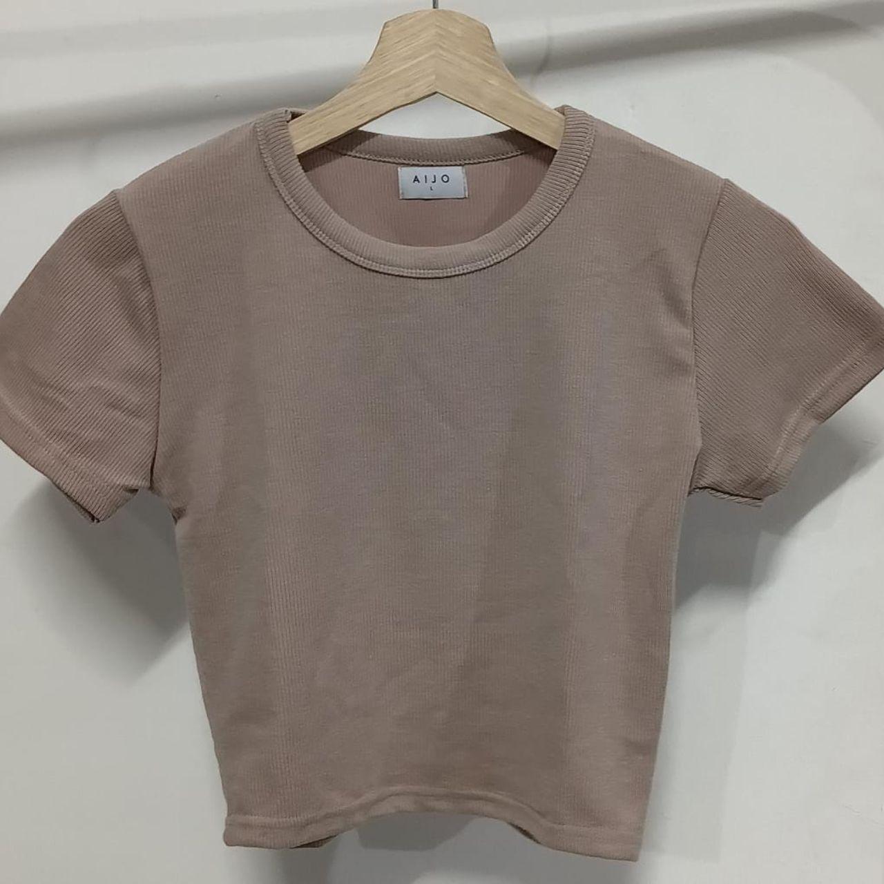 aijo| (ready) oneck top vol.2 - atasan wanita kekinian rib fit panjang polos santai nyaman cia oneck top pendek variasi basic oblong kaos simple casual tshirt baju crop motif hitam
