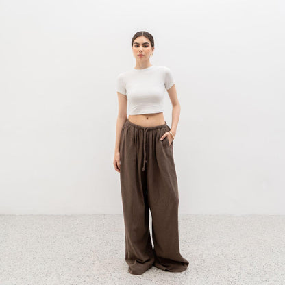 AIJO | (READY) Barack Linen Cullote - Celana Panjang Wanita - Linen - Bohe Style