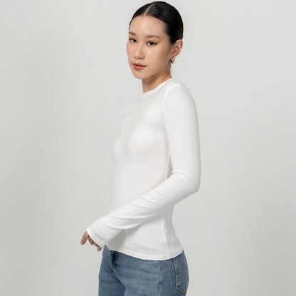 Joyce by AIJO [Premium] Evangeline Longsleeve Top - Kaos Lengan Panjang Fitted Wanita