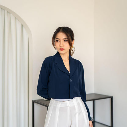 AIJO | (READY) Fedora Blazer Top - Atasan Wanita Korean Style Formal Casual Outer
