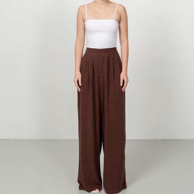 joyce by aijo [premium] eloise linen cullote - celana linen longgar - celana linen panjang wanita - celana kasual linen